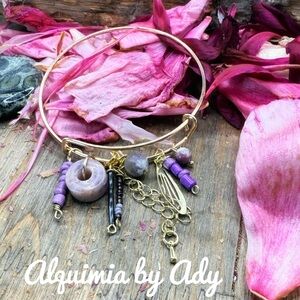 Alquimia Gold and Purple Bracelet